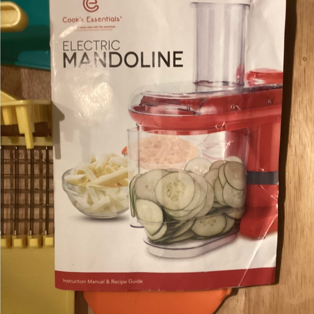 Cooks Essentials Electric Mandoline Slicer Set Attachments - Picture 2 of 9